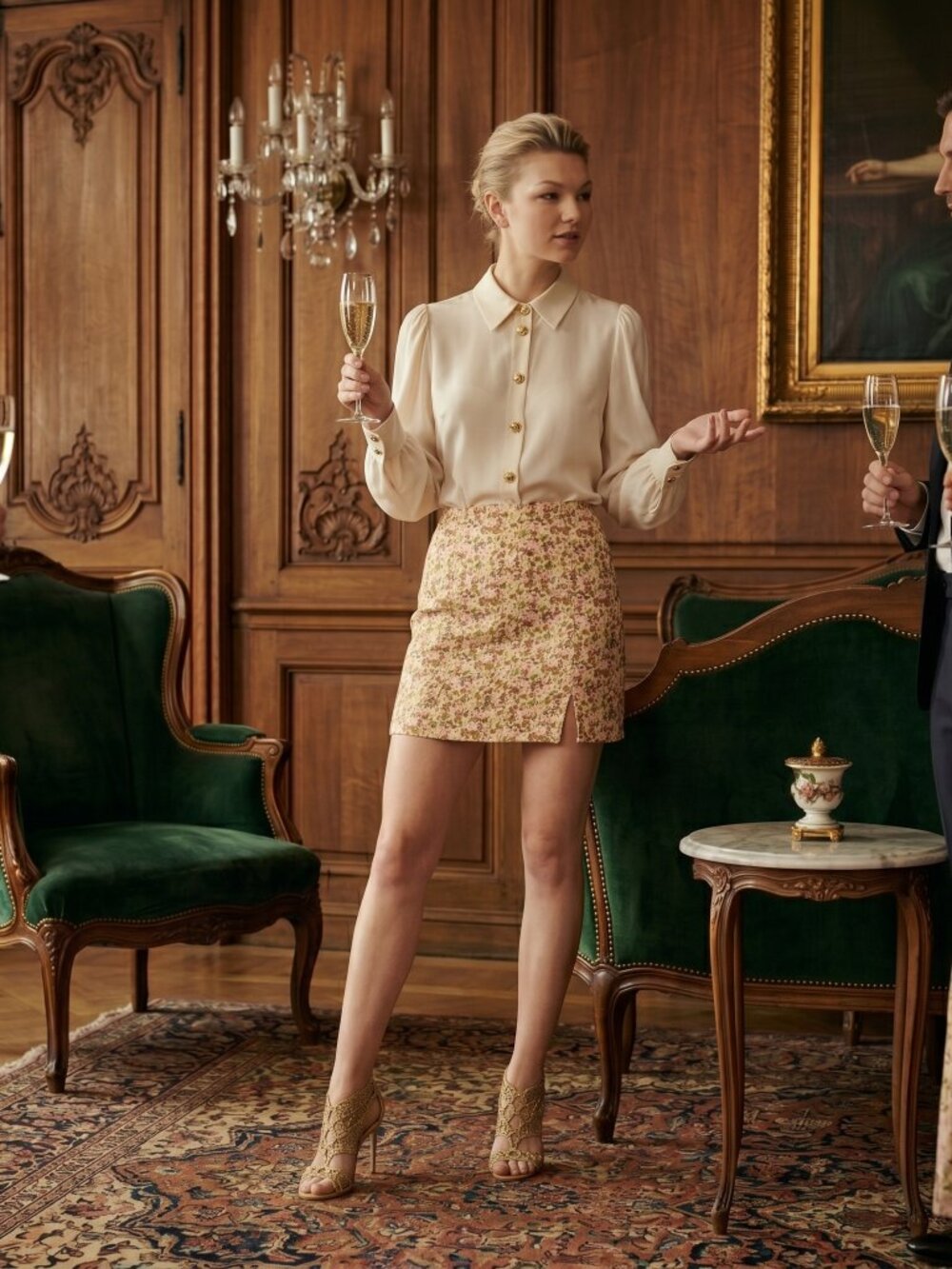 Mango Flowy Printed Skirt - Committed Collection: Falda 308 Lucy (L)